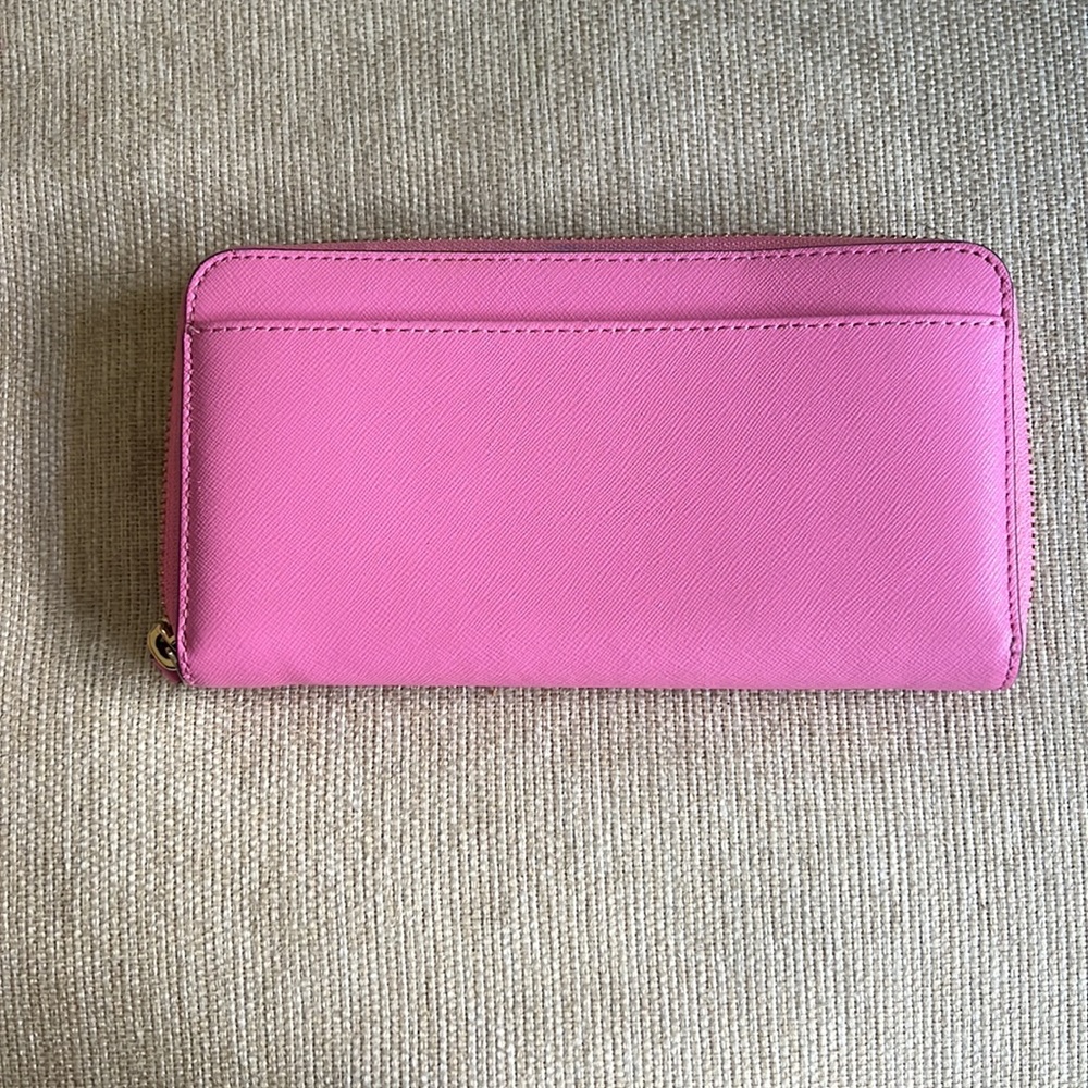 Pink Kate Spade Zip Wallet - Picture 3 of 4